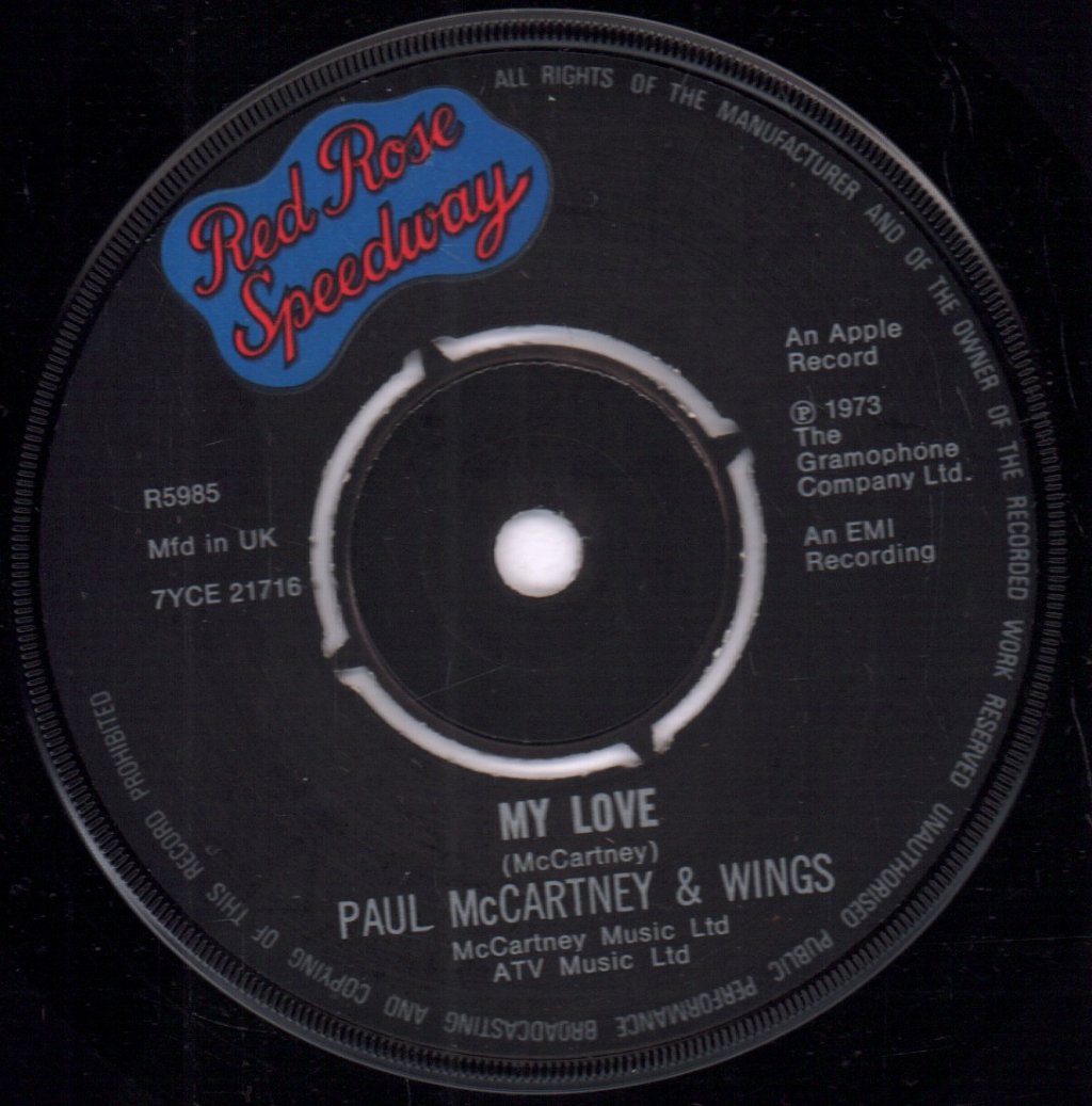 Paul McCartney And Wings - My Love - 7 Inch
