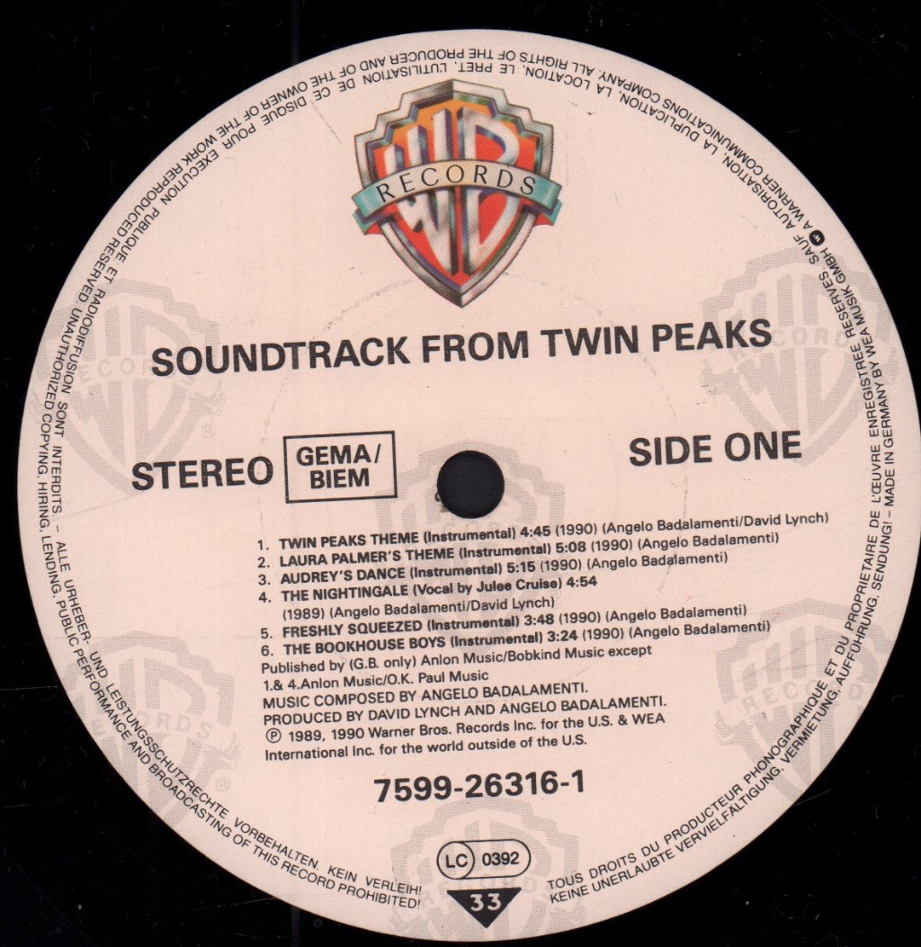 Angelo Badalamenti - Twin Peaks - Lp
