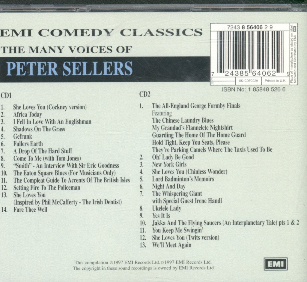 Peter Sellers - Many Voices of - Double Cd