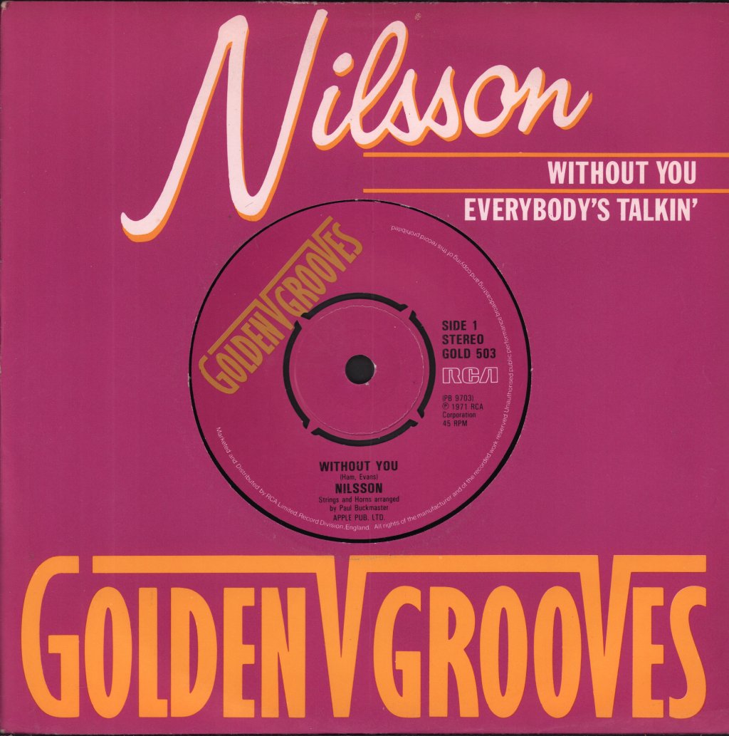 Nilsson - Without You - 7 Inch