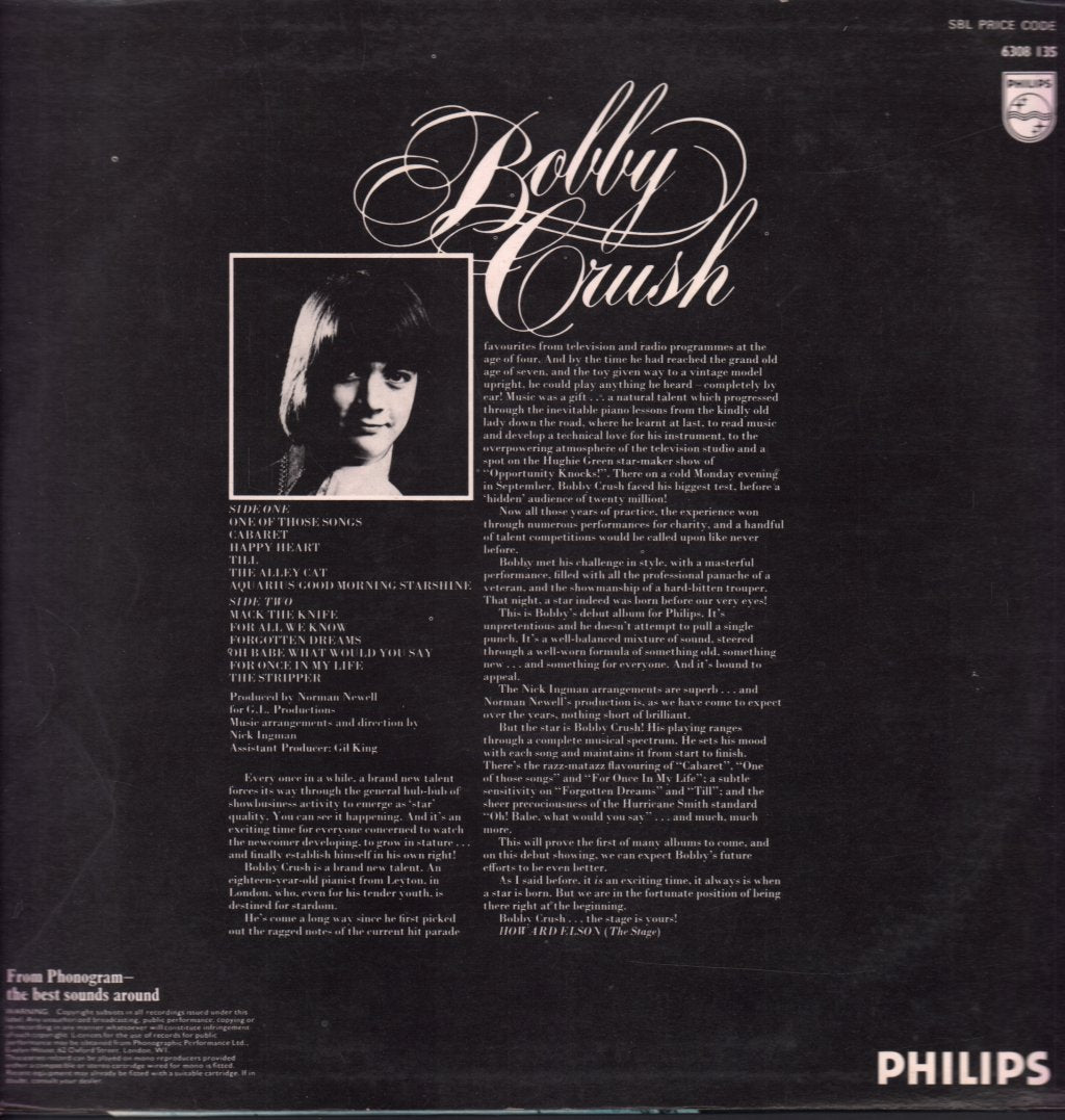 Bobby Crush - Bobby Crush - Lp