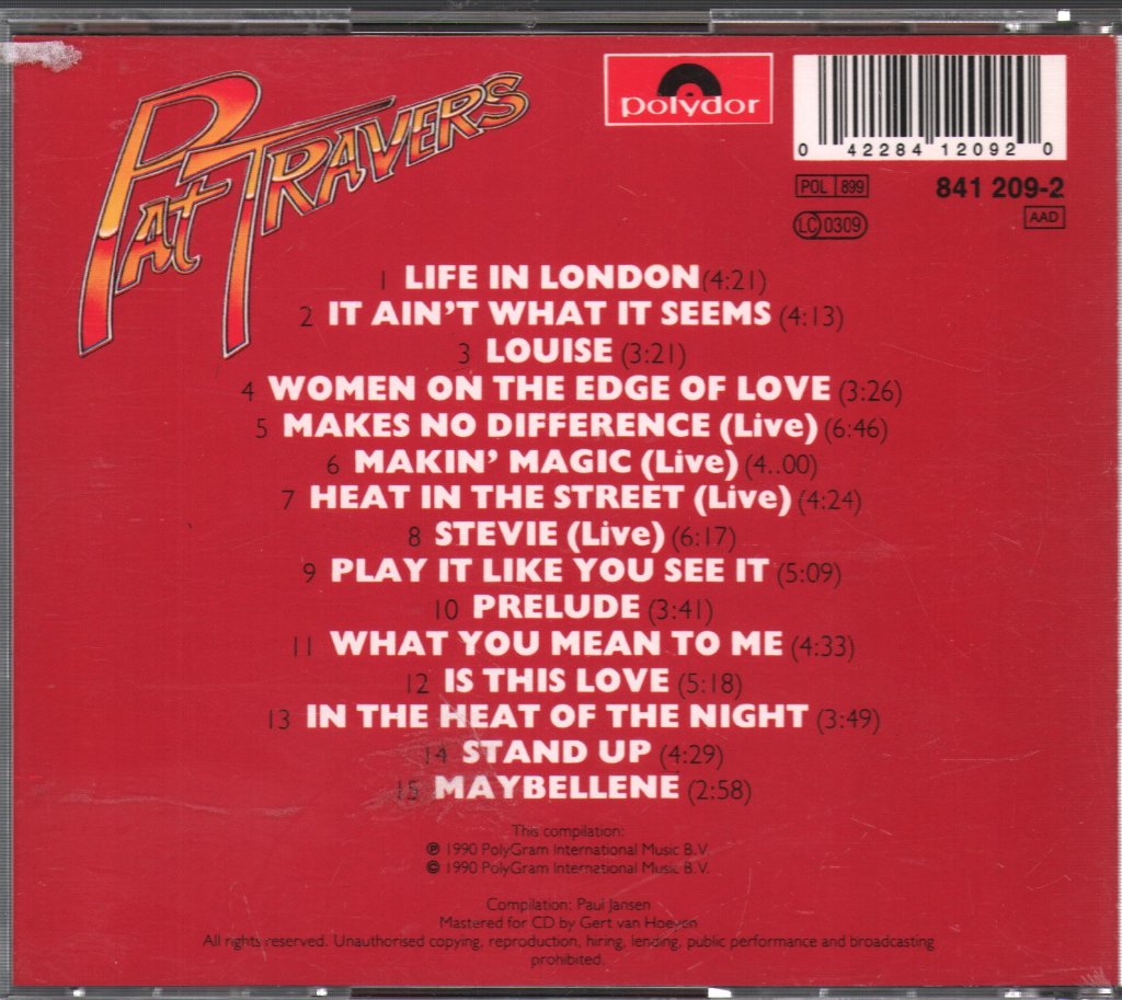 Pat Travers - An Anthology Vol. 2 - Cd