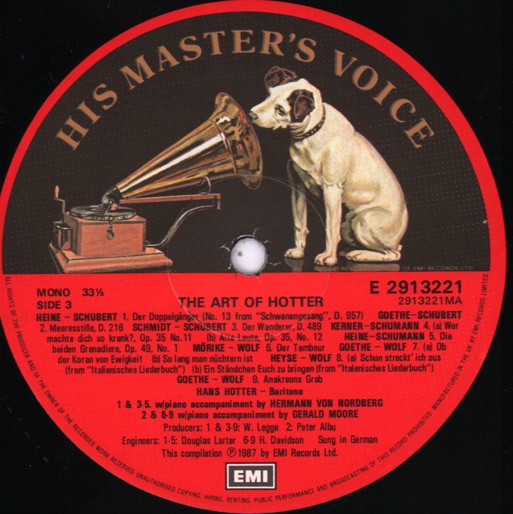 Hans Hotter - Art Of Hans Hotter - Double Lp