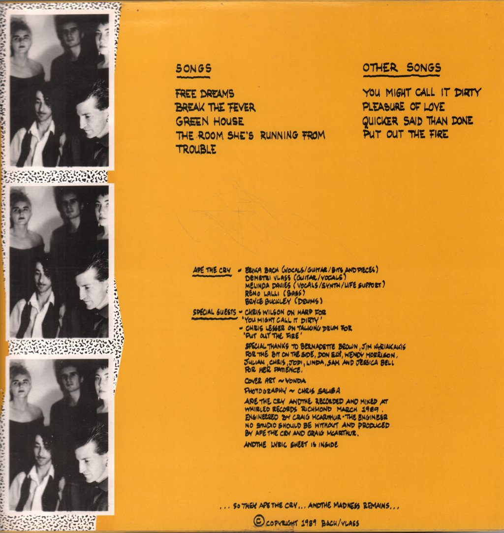 Ape The Cry - And The - Lp