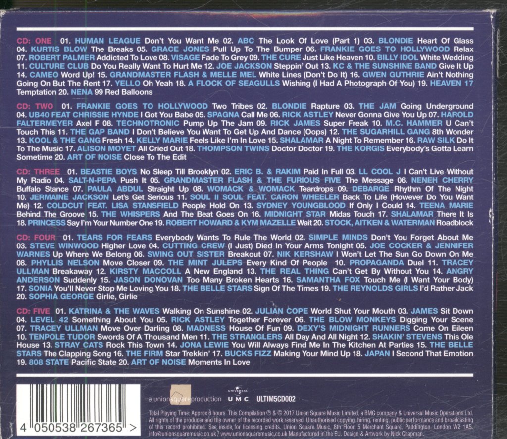 Various Artists - 80s Mixtape (The Ultimate Collection) - Cd Set