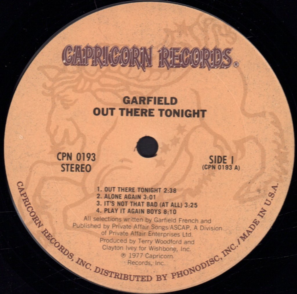Garfield - Out There Tonight - Lp
