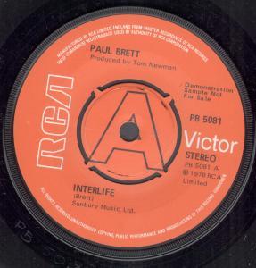Paul Brett - Interlife - 7 Inch