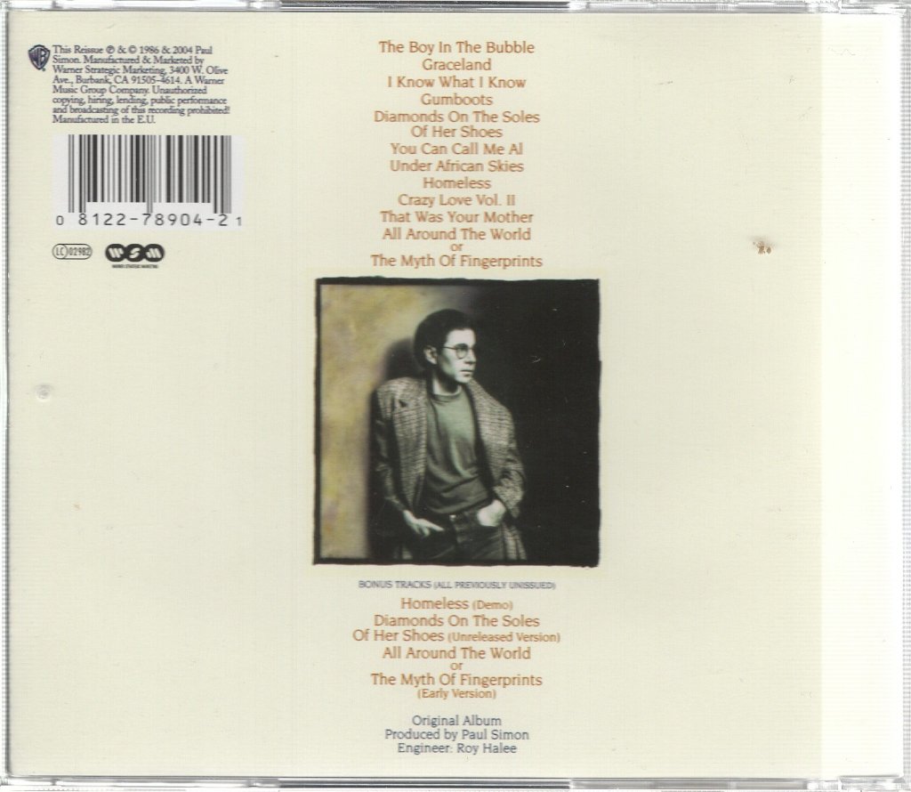 Paul Simon - Graceland - Cd