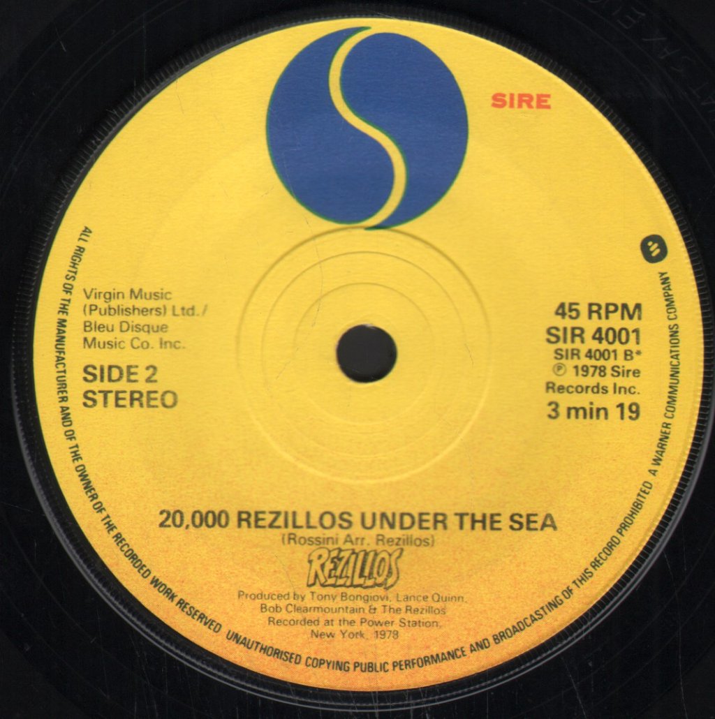Rezillos - Top Of The Pops - 7 Inch