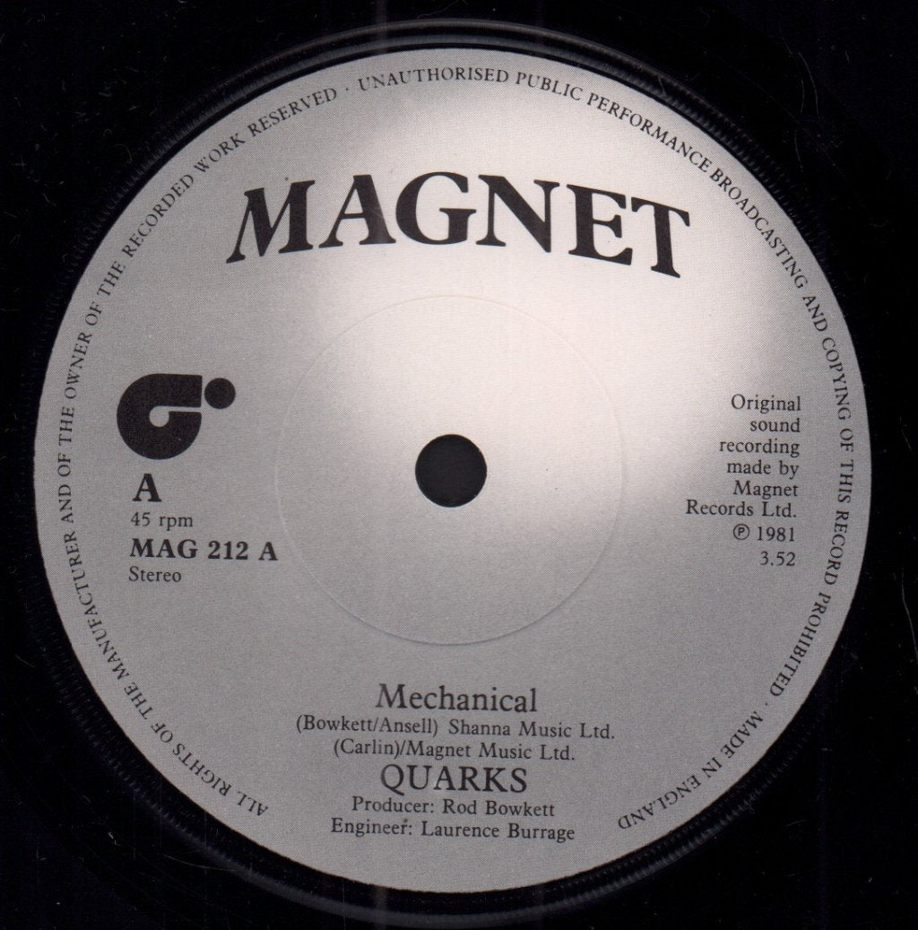 Quarks - Mechanical - 7 Inch