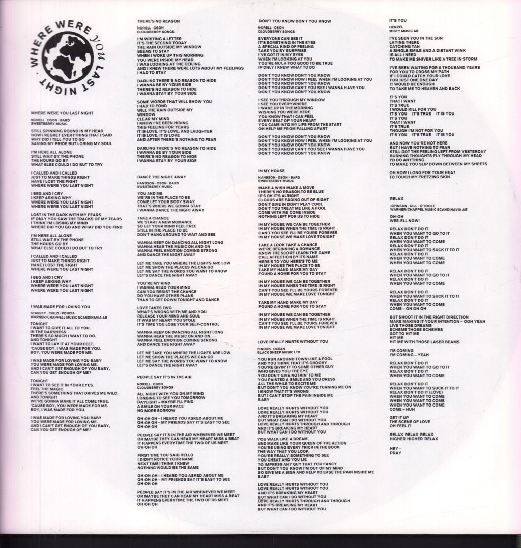 Ankie Bagger - Where Were You Last Night - Lp