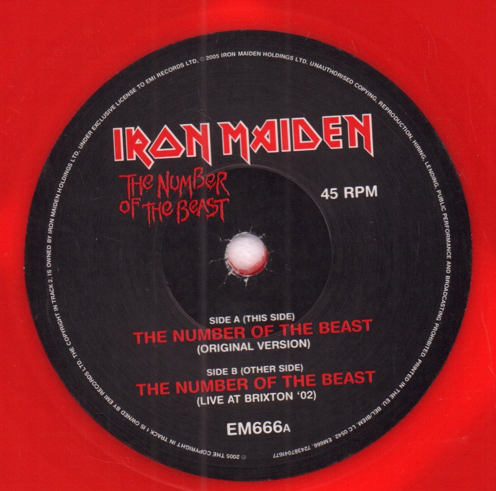 Iron Maiden - Number Of The Beast - 7 Inch