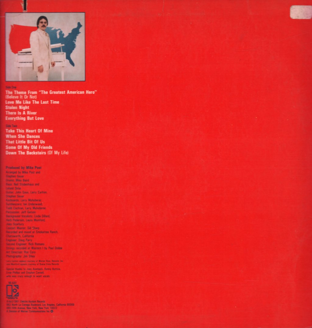 Joey Scarbury - America's Greatest Hero - Lp