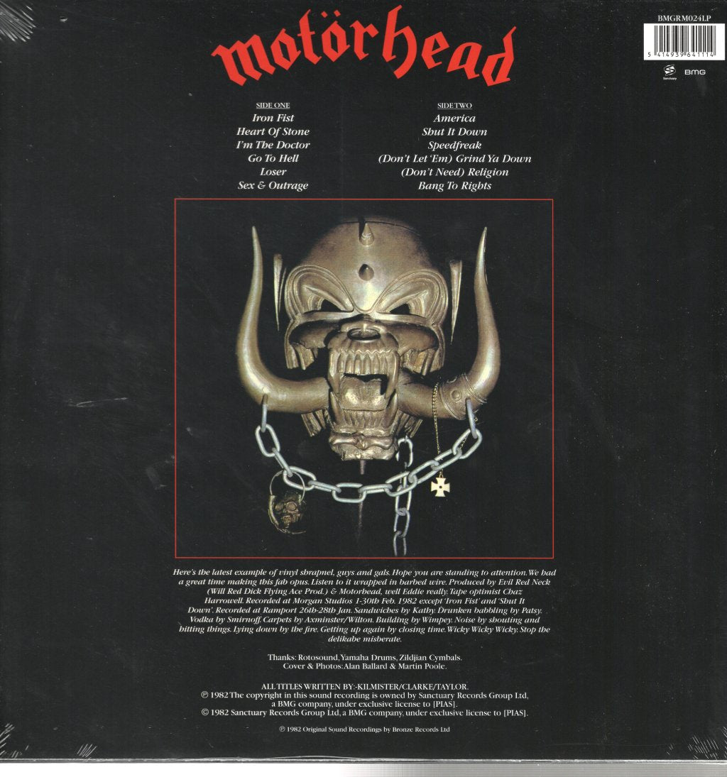Motorhead - Iron Fist - Lp