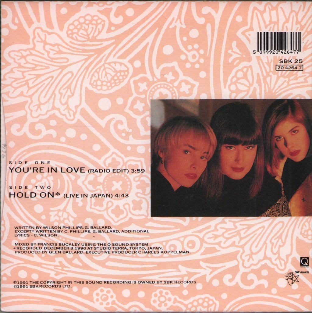 Wilson Phillips - You're In Love - 7 Inch