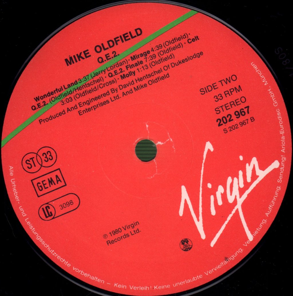 Mike Oldfield - QE2 - Lp
