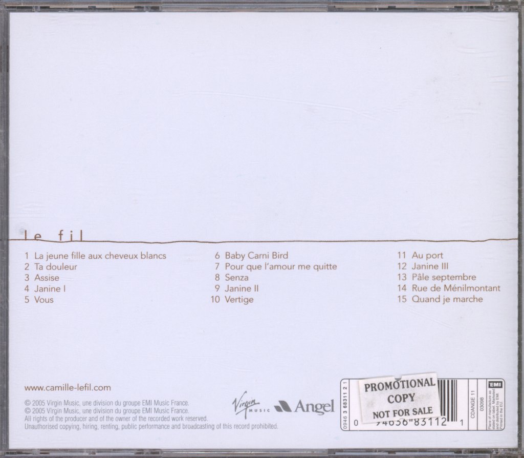 Camille - Le Fil - Cd