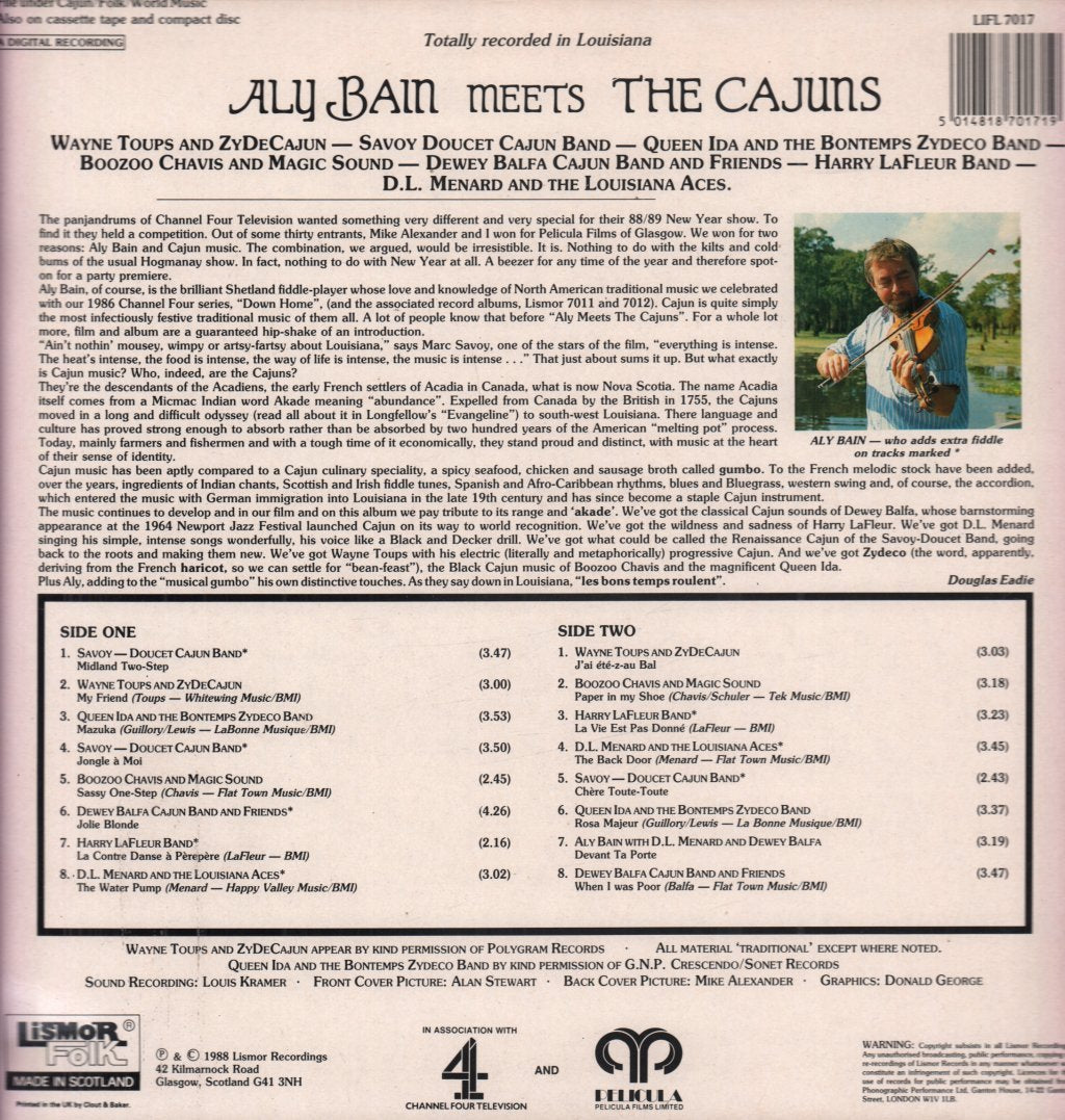 Various Artists - Aly Bain Meets The Cajuns - Lp