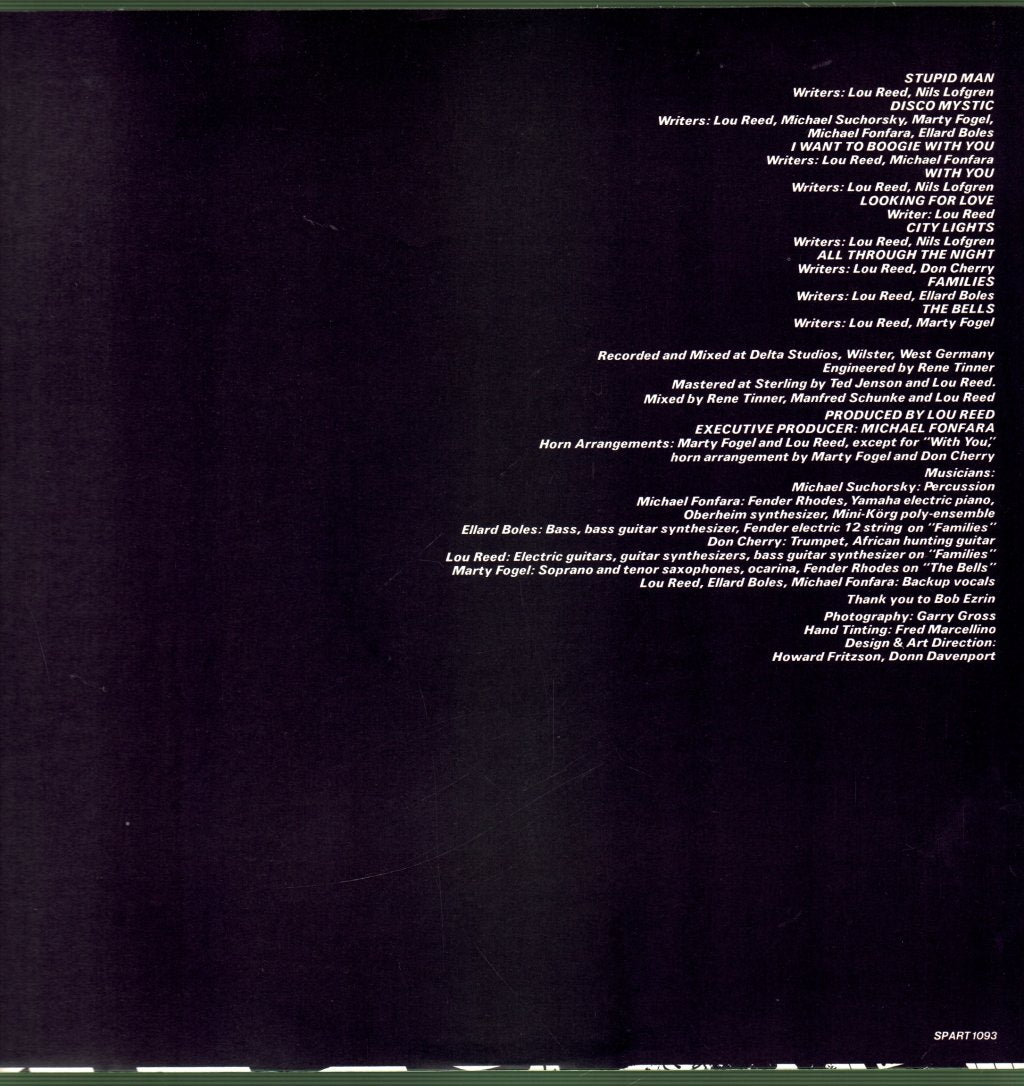 Lou Reed - Bells - Lp