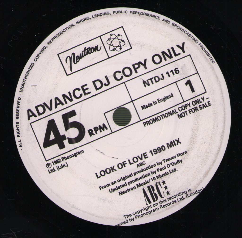 ABC - Look Of Love - 7 Inch