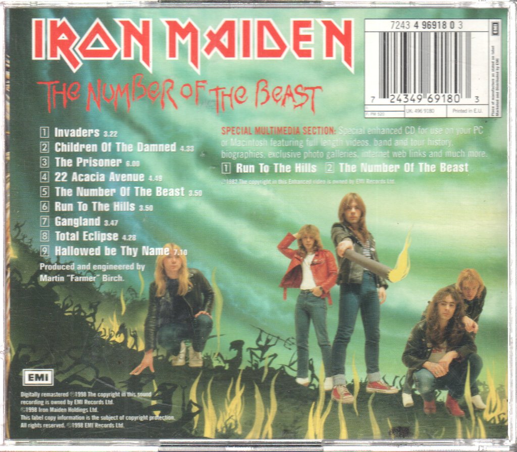 Iron Maiden - Number Of The Beast - Cd