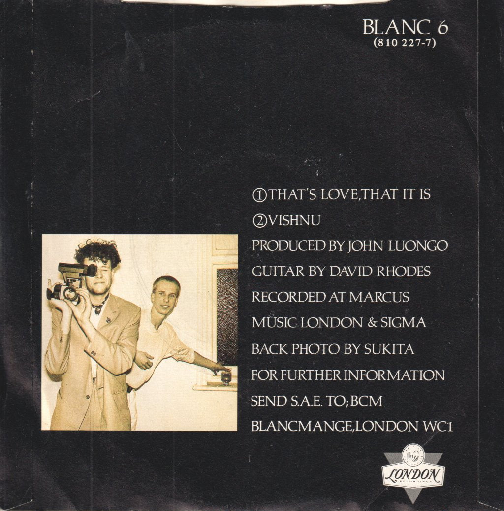 Blancmange - That's Love That It Is - 7 Inch