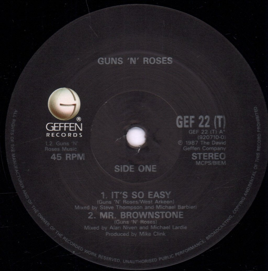 Guns N Roses - It's So Easy - 12 Inch