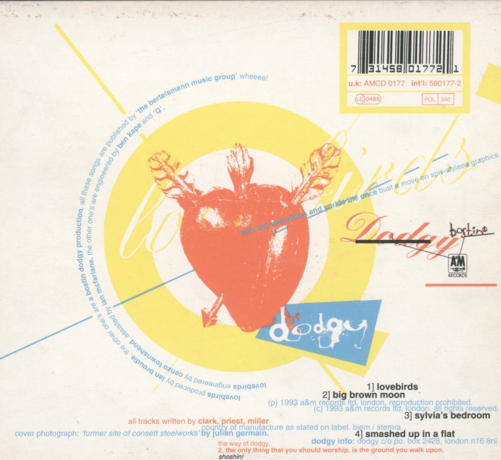 Dodgy - Lovebirds - Cd