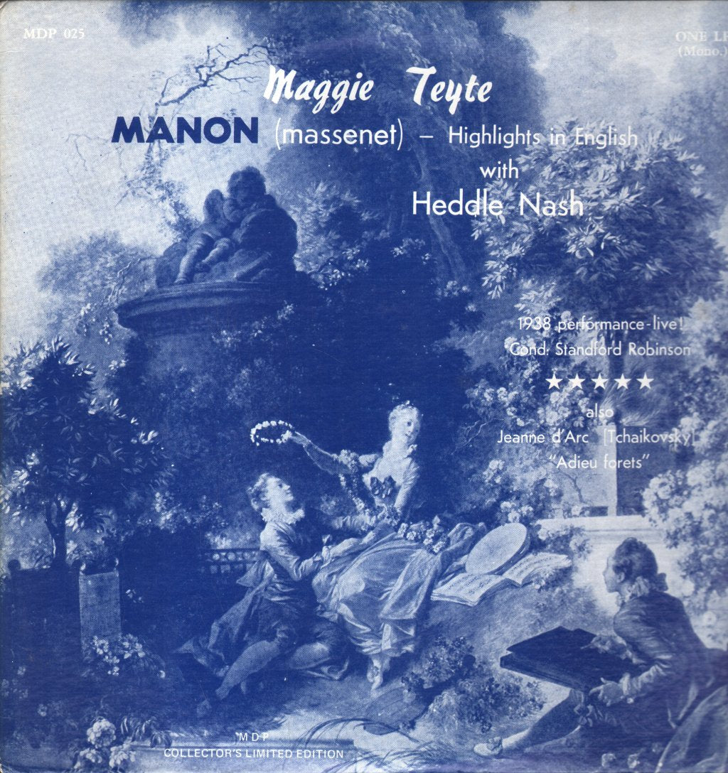 Maggie Teyte / Heddle Nash - Manon (Massenet) - Highlights In English - Lp