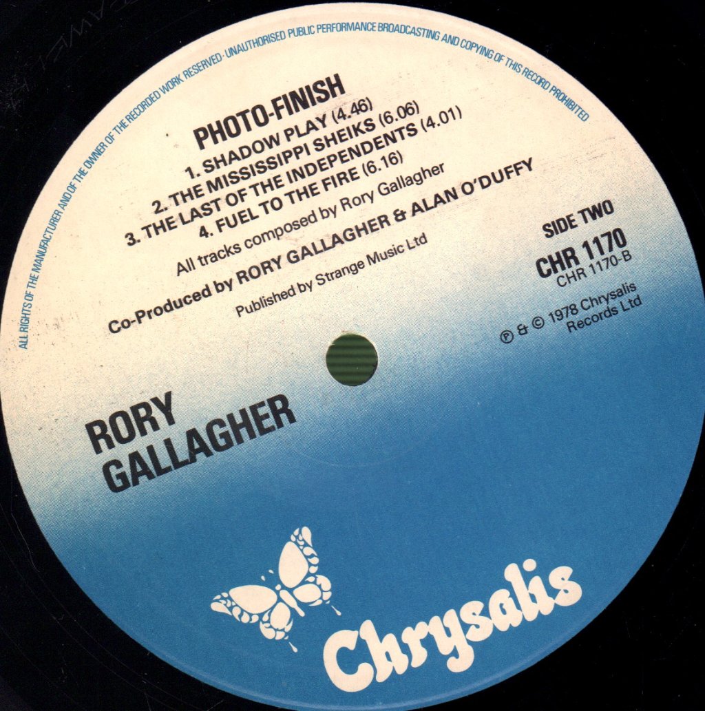 Rory Gallagher - Photo Finish - Lp