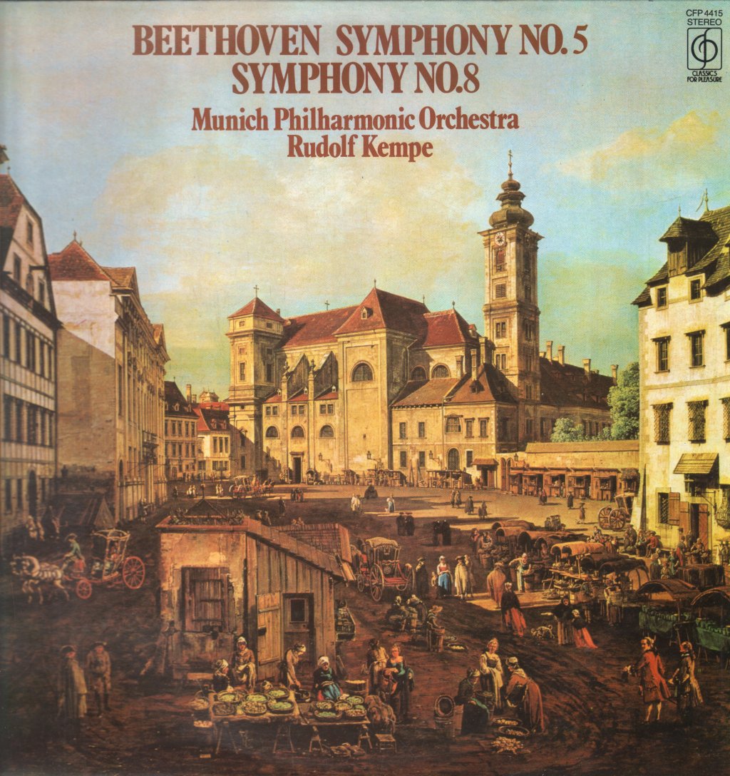 Rudolf Kempe / Munich Philharmonic Orchestra - Beethoven - Symphony No.5 / Symphony No.8 - Lp