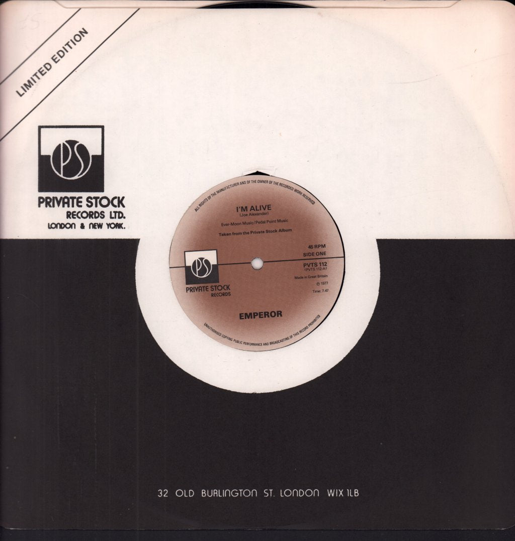 Emperor (70'S Rock Group) - I'm Alive - 12 Inch