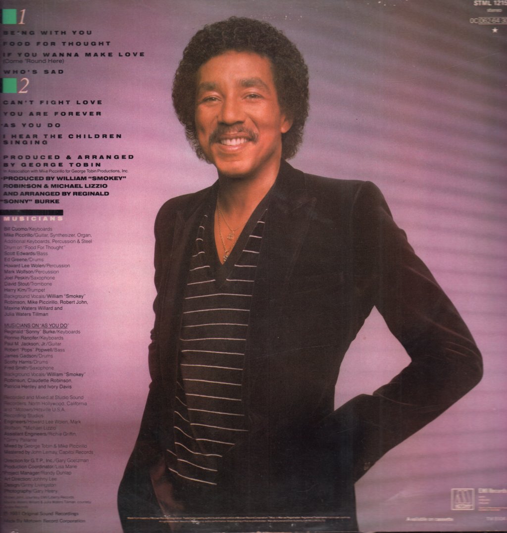 Smokey Robinson - Being With You - Lp