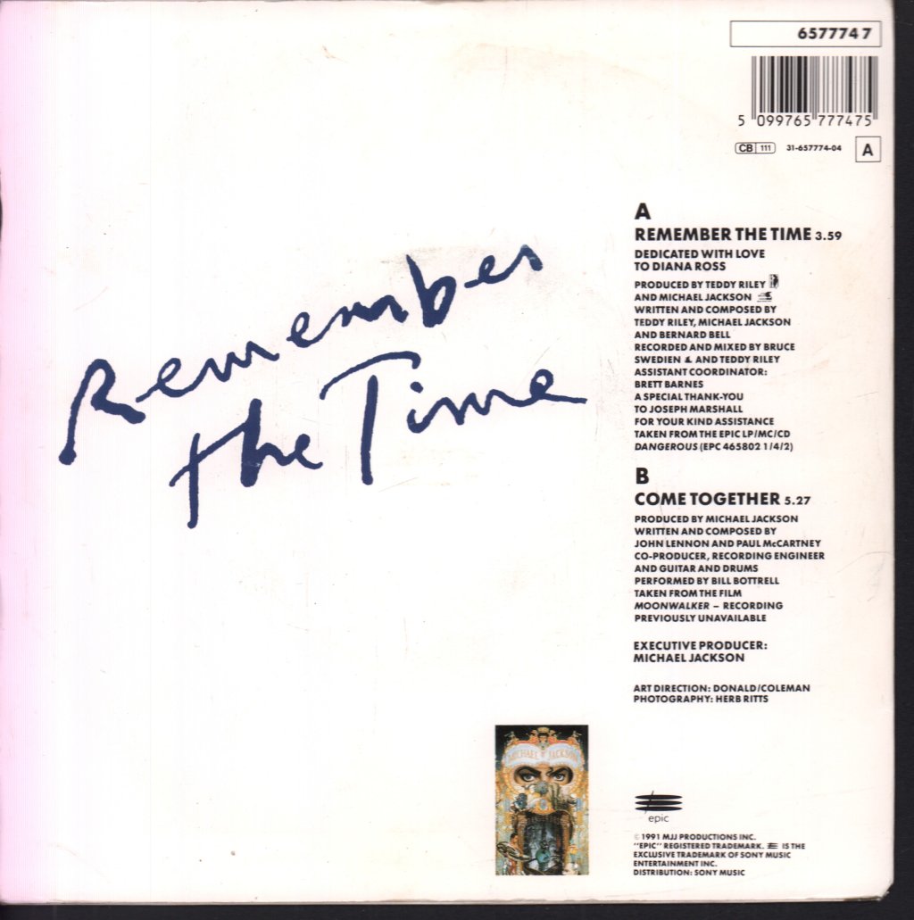 Michael Jackson - Remember The Time - 7 Inch