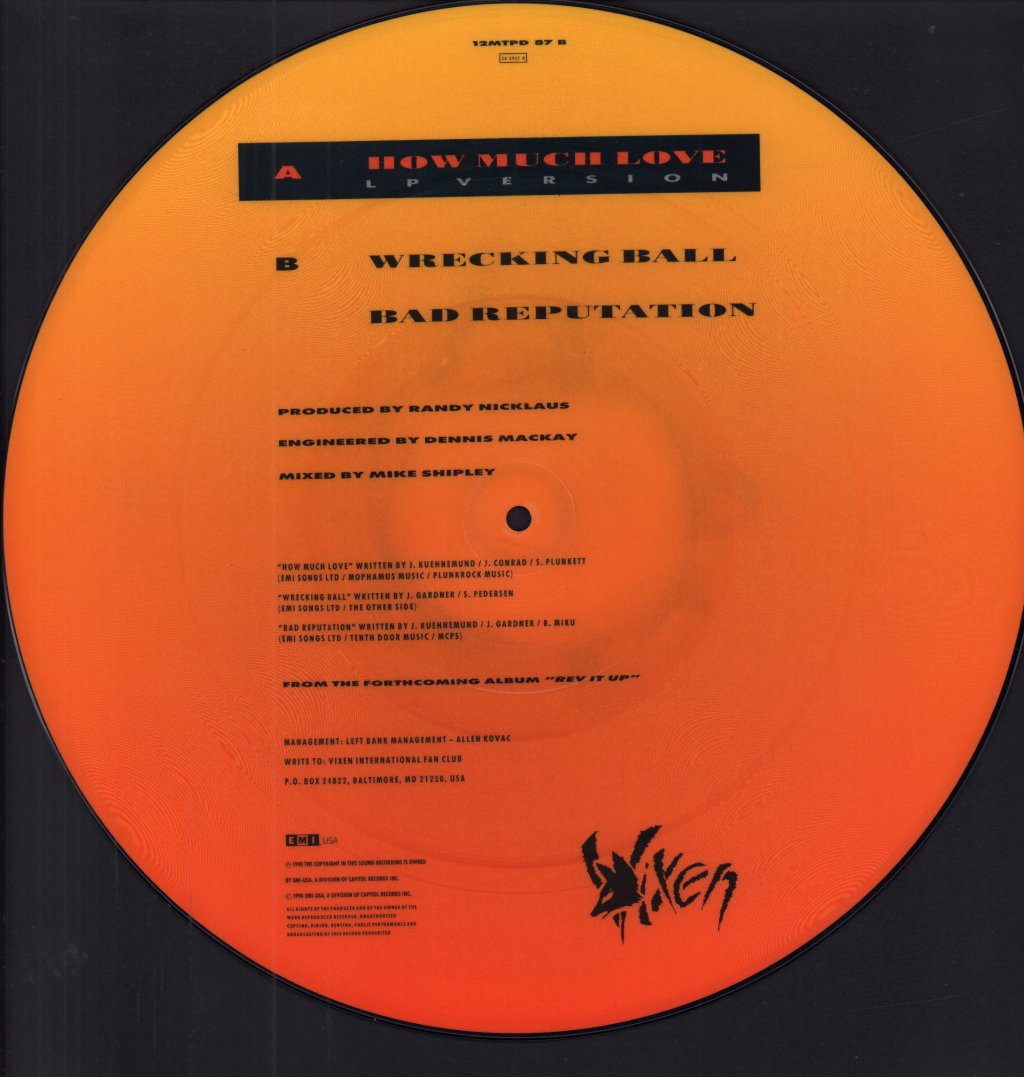 Vixen - How Much Love - 12 Inch