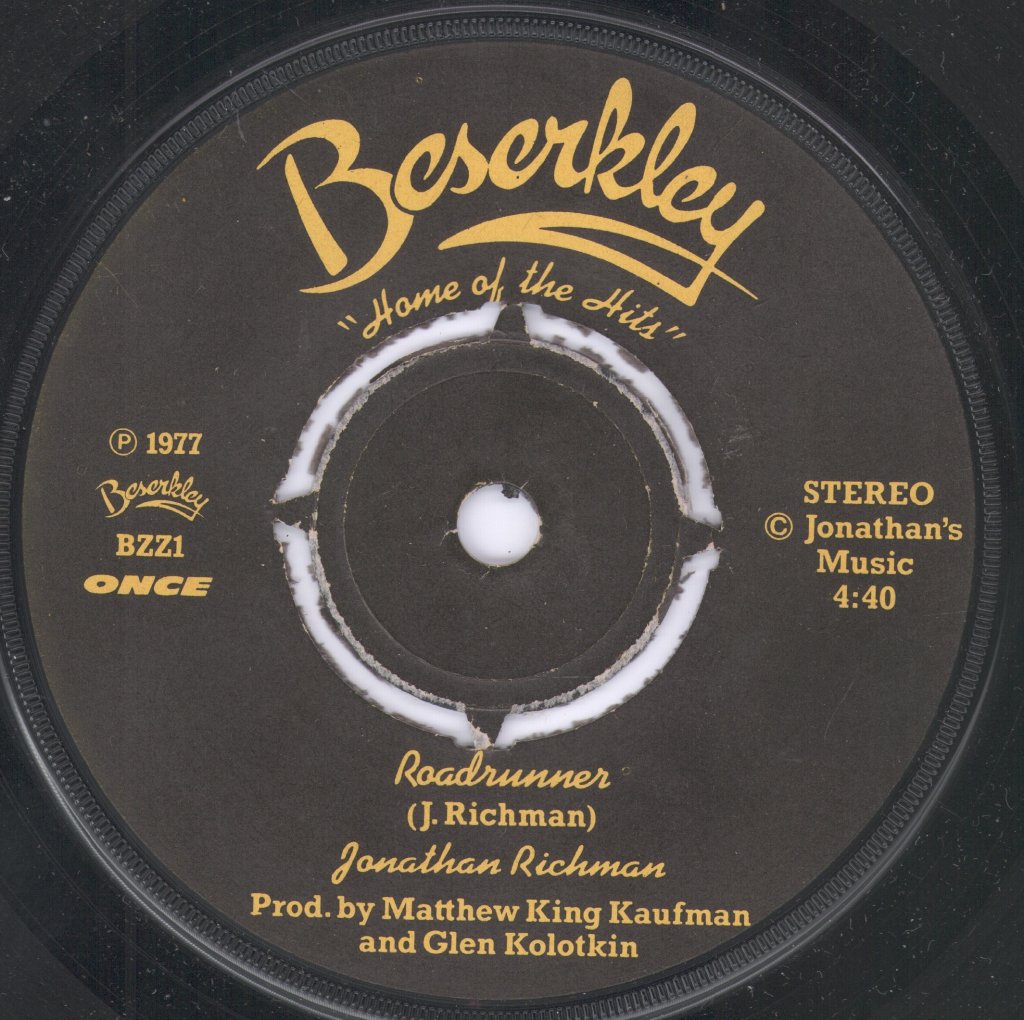 Jonathan Richman - Roadrunner - 7 Inch