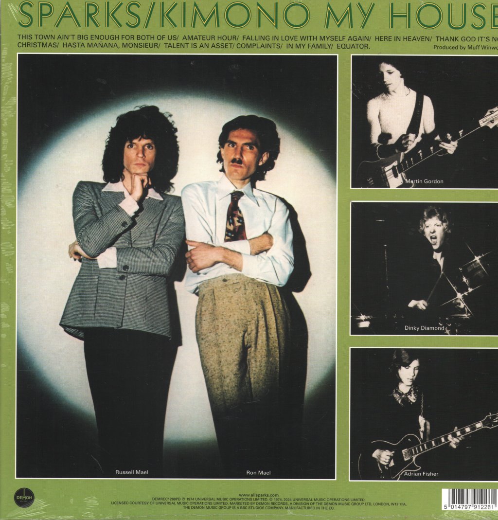 Sparks - Kimono My House (50th Anniversary) - Lp