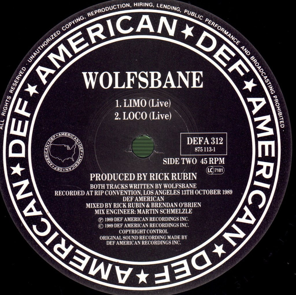 Wolfsbane - I Like It Hot - 12 Inch