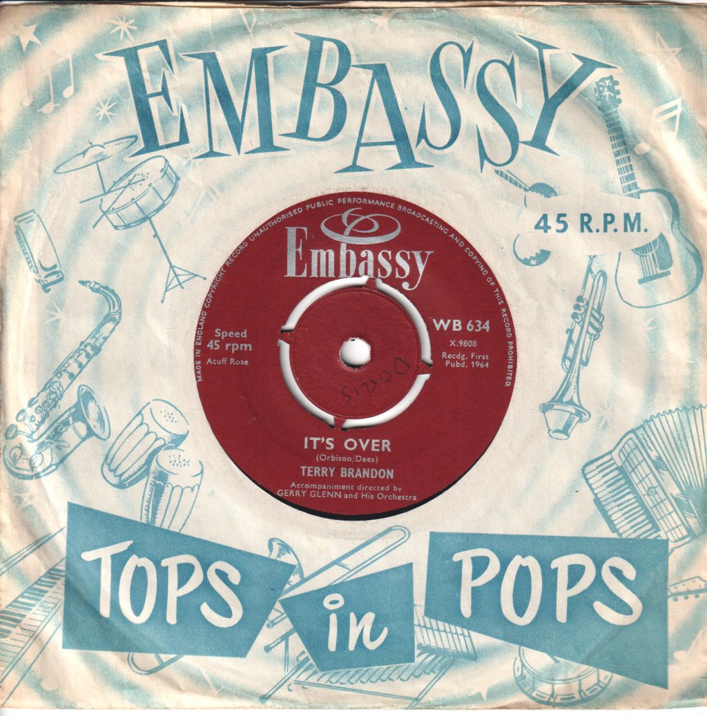 Terry Brandon / Typhoons - It's Over / A Little Loving - 7 Inch