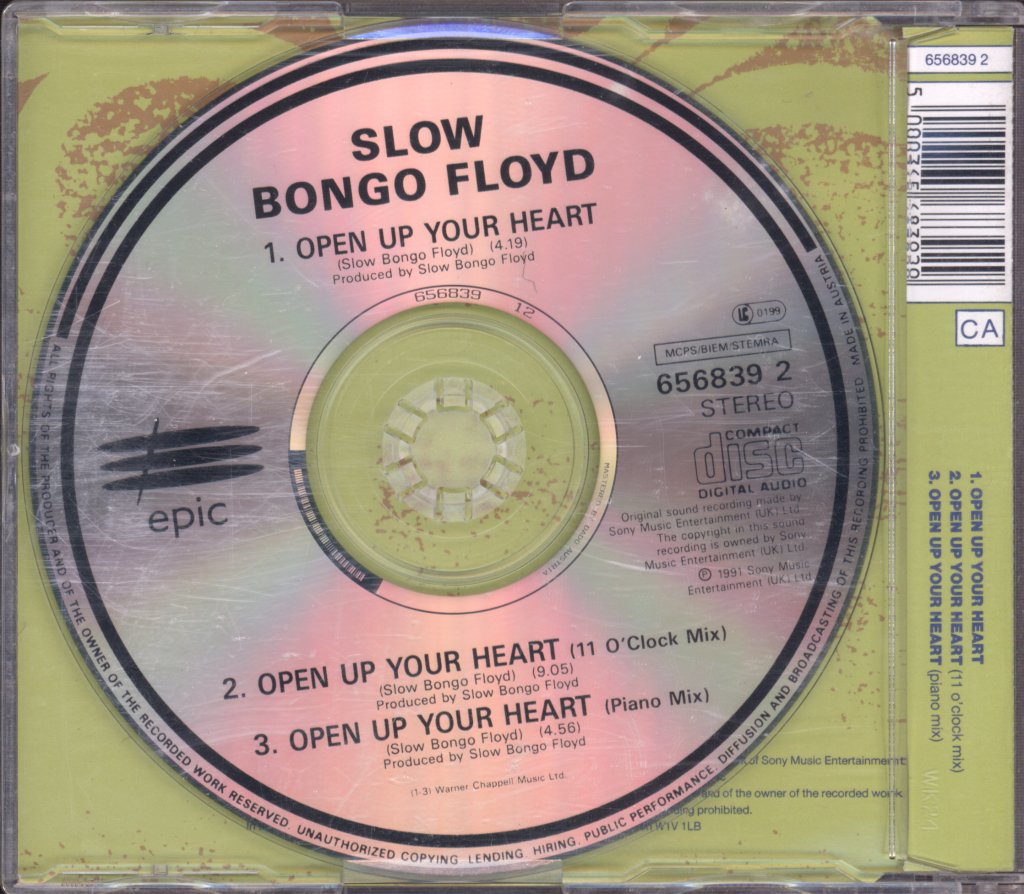 Slow Bongo Floyd - Open Up Your Heart - Cd