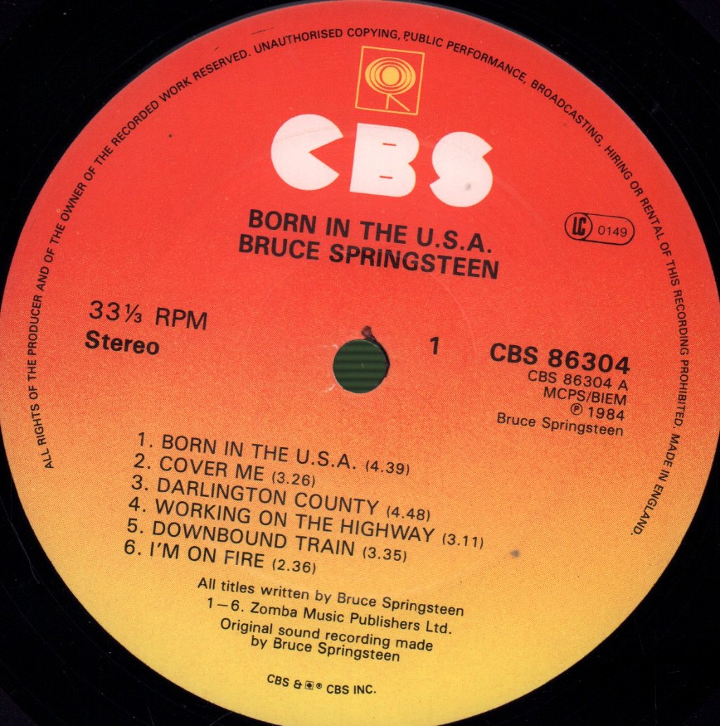 Bruce Springsteen - Born In The Usa - Lp