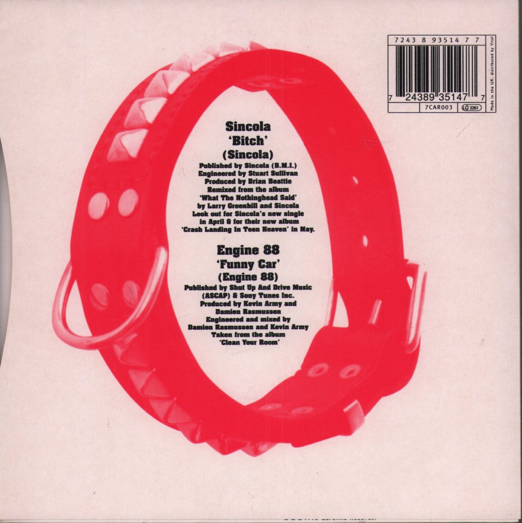 Sincola / Engine 88 - Bitch / Funny Car - 7 Inch