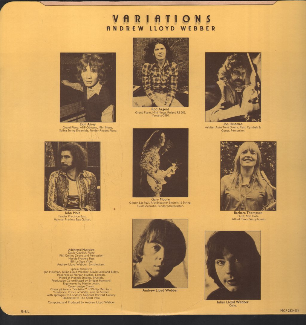 Andrew Lloyd Webber - Variations - Lp