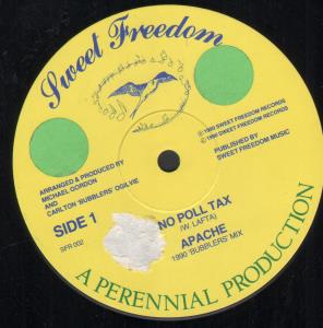 Apache (Reggae) - No Poll Tax - 12 Inch