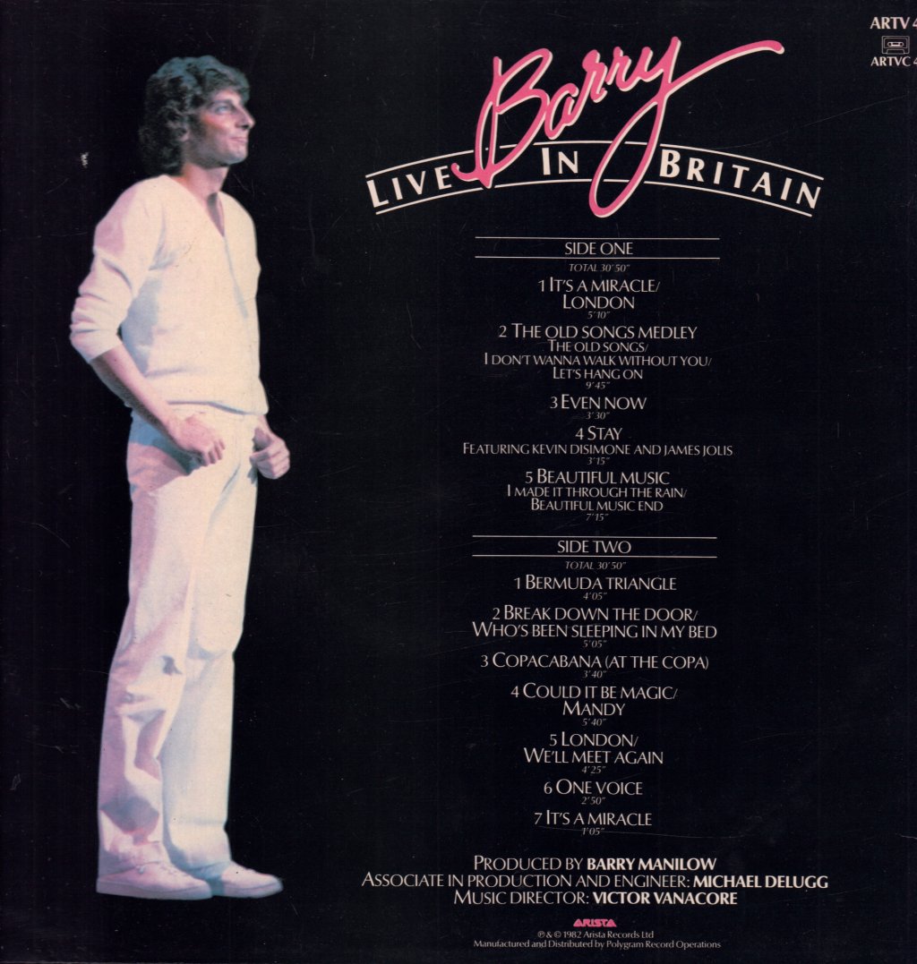 Barry Manilow - Barry Live In Britain - Lp