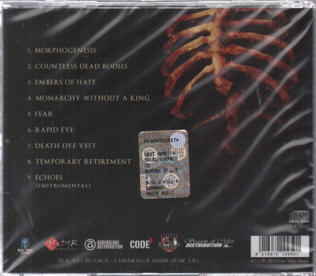 Denial - Burden Of Lies - Cd