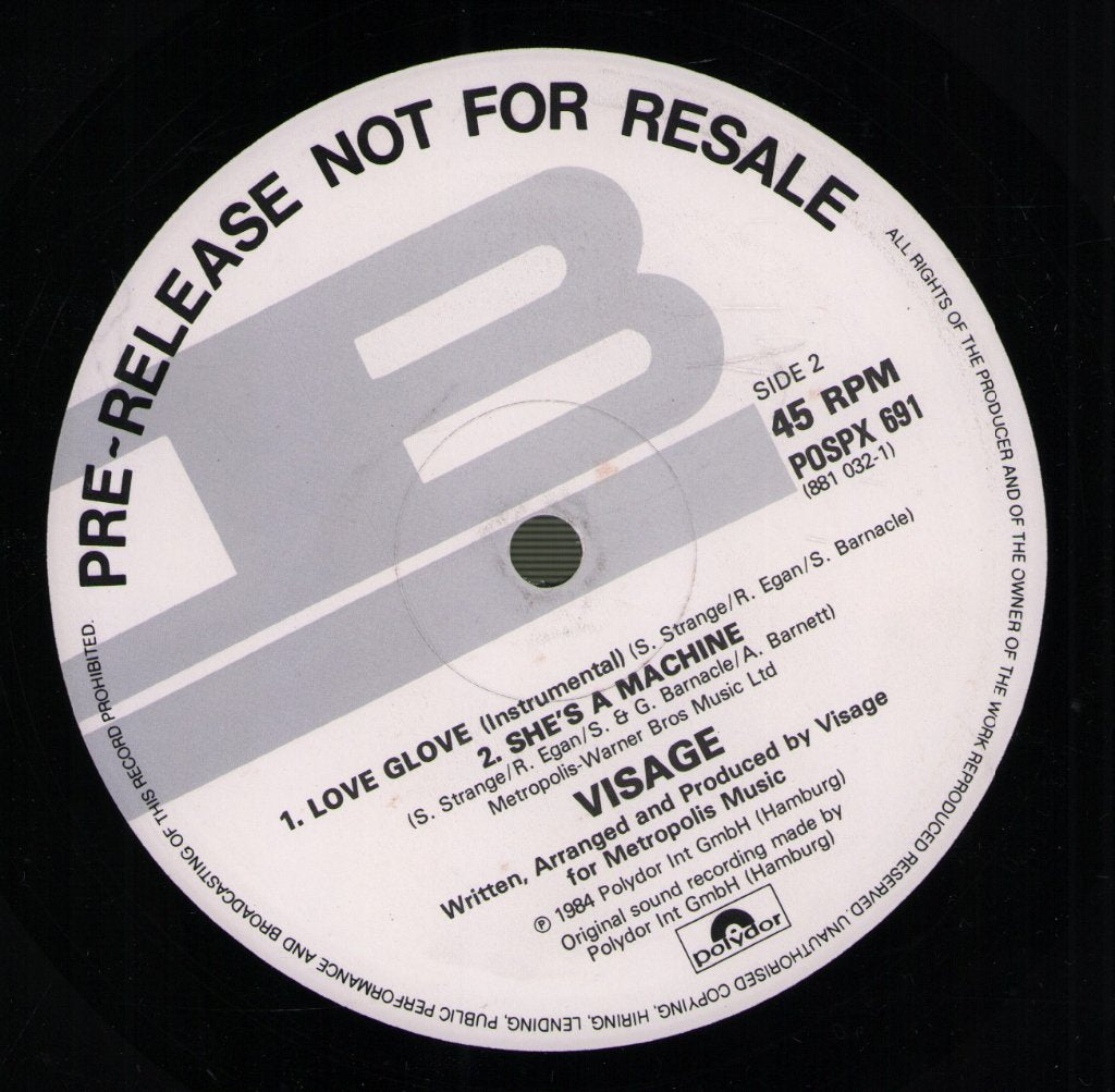 Visage - Love Glove - 12 Inch