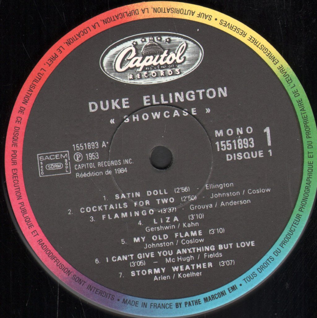 Duke Ellington - Showcase - Triple Lp
