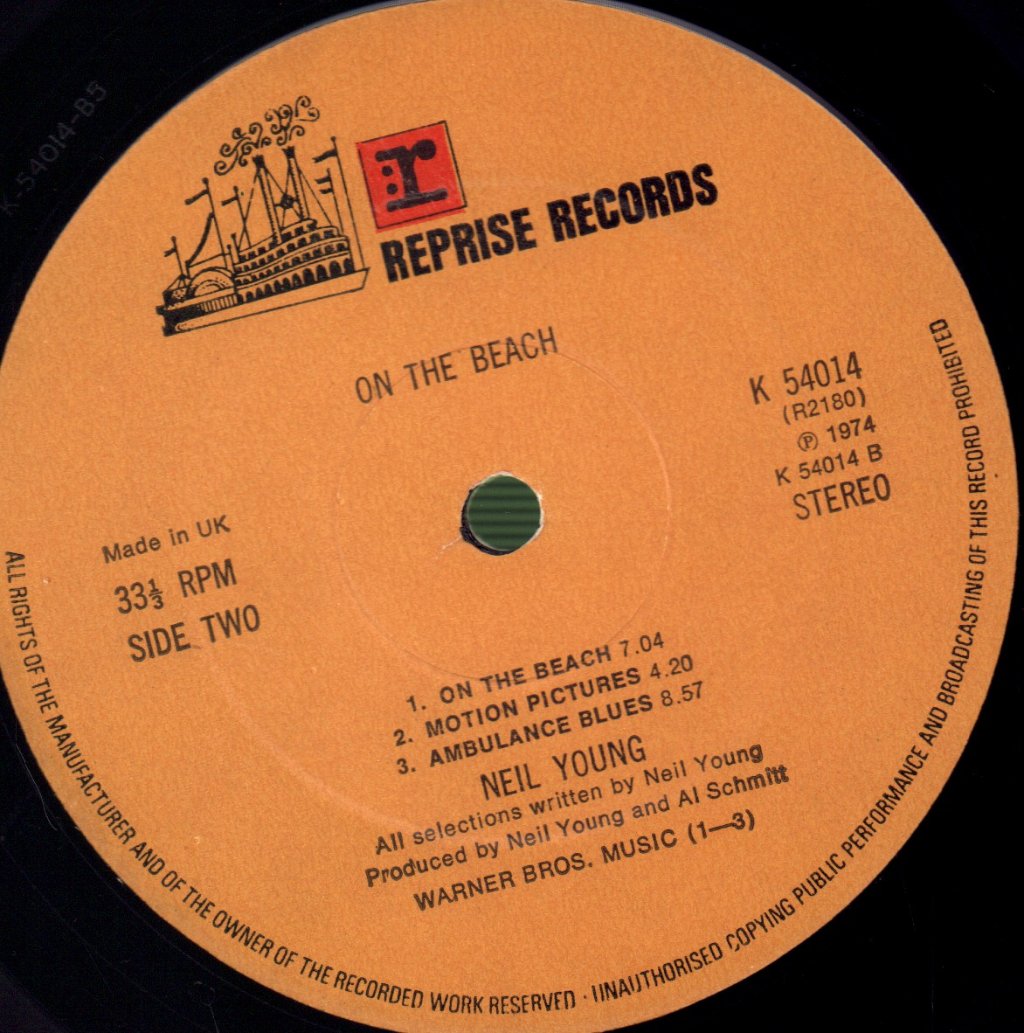 Neil Young - On The Beach - Lp