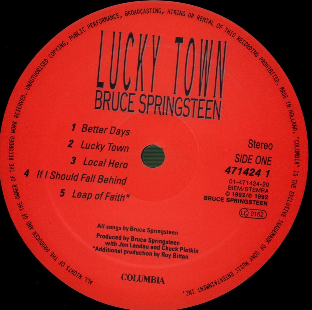 Bruce Springsteen - Lucky Town - Lp
